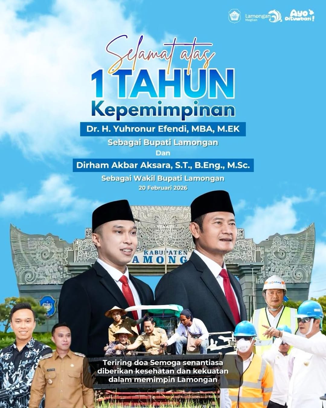 Foto: Satu Tahun Kepemimpinan, Menguatkan Fondasi Pembangunan Lamongan.