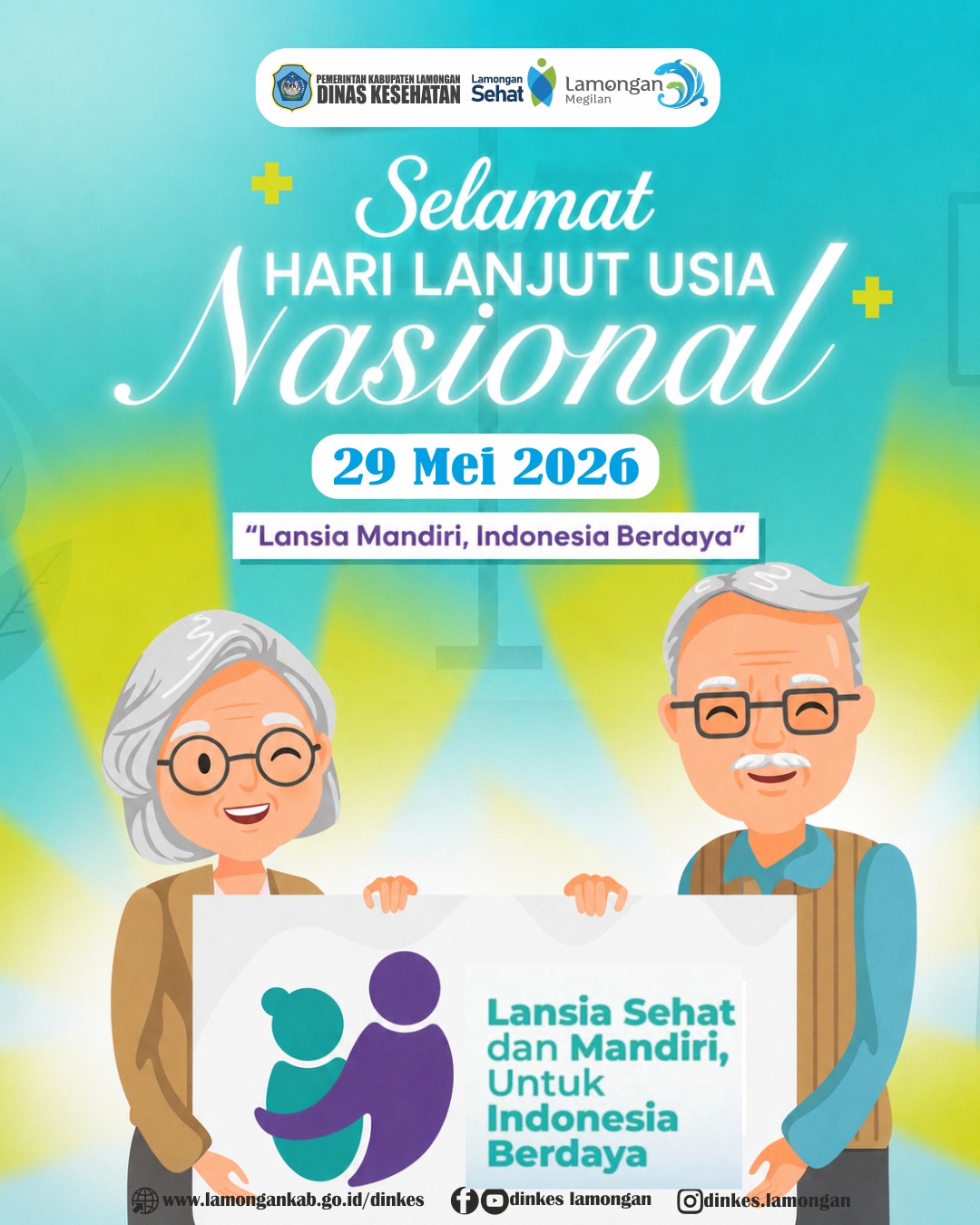 Foto: 👵🧓 Selamat Hari Lanjut Usia Nasional 2026! “Lansia Mandiri, Indonesia Berdaya” 💚