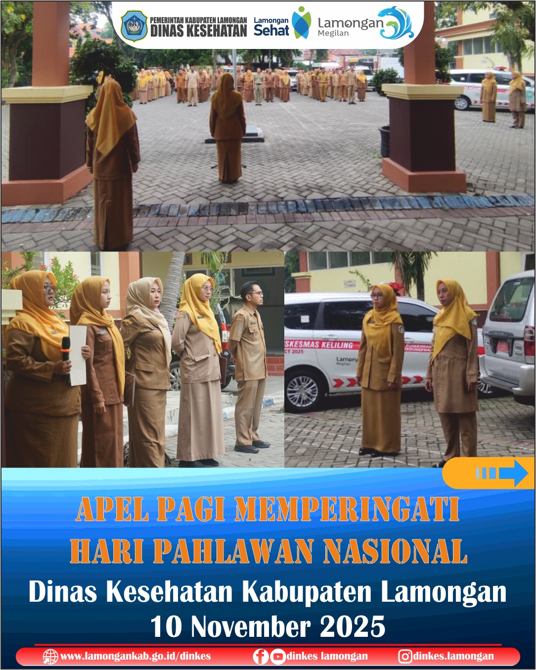 Foto: APEL PAGI MEMPERINGATI HARI PAHLAWAN NASIONAL 10 NOVEMBER 2025.