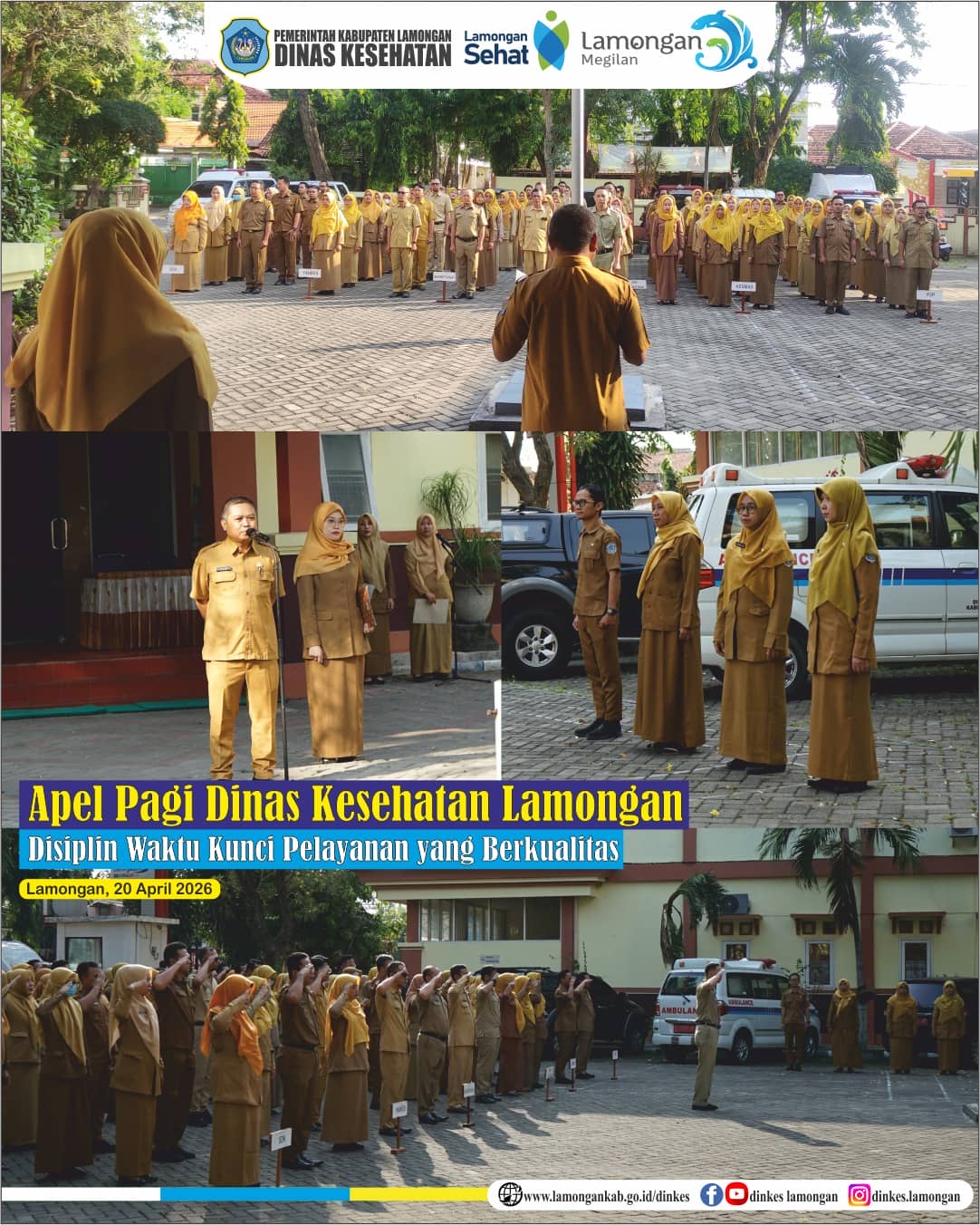 Foto: Apel Pagi Dinas Kesehatan: Disiplin Waktu Kunci Pelayanan yang Berkualitas.