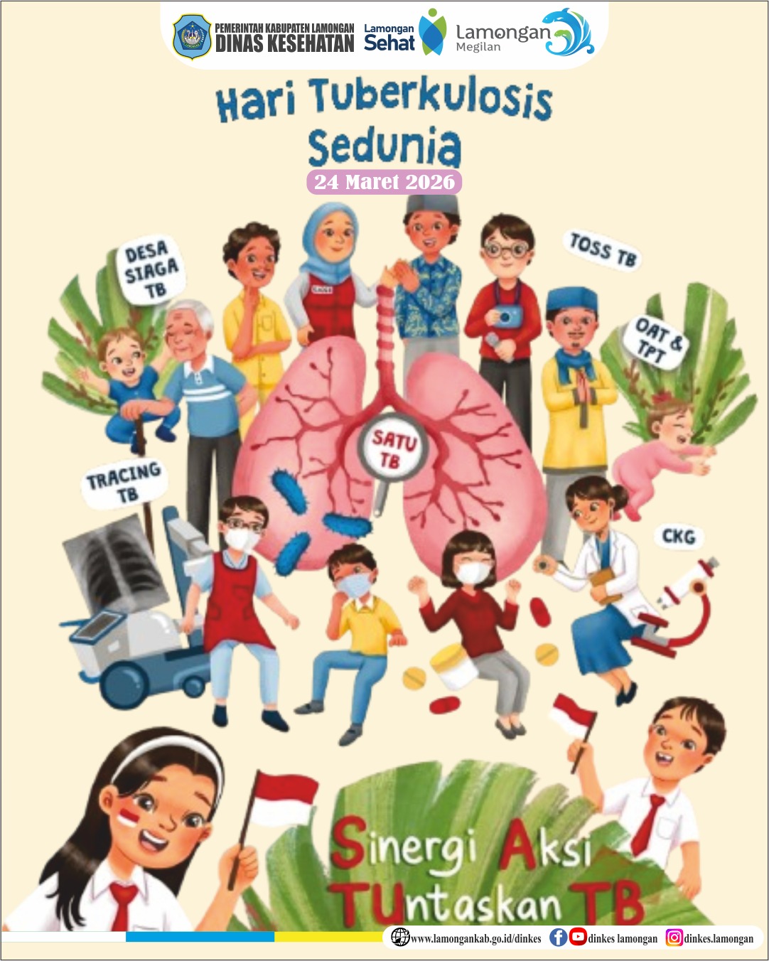 Foto: Selamat Hari TBC Sedunia! TBC bisa disembuhkan, asal tidak diabaikan.