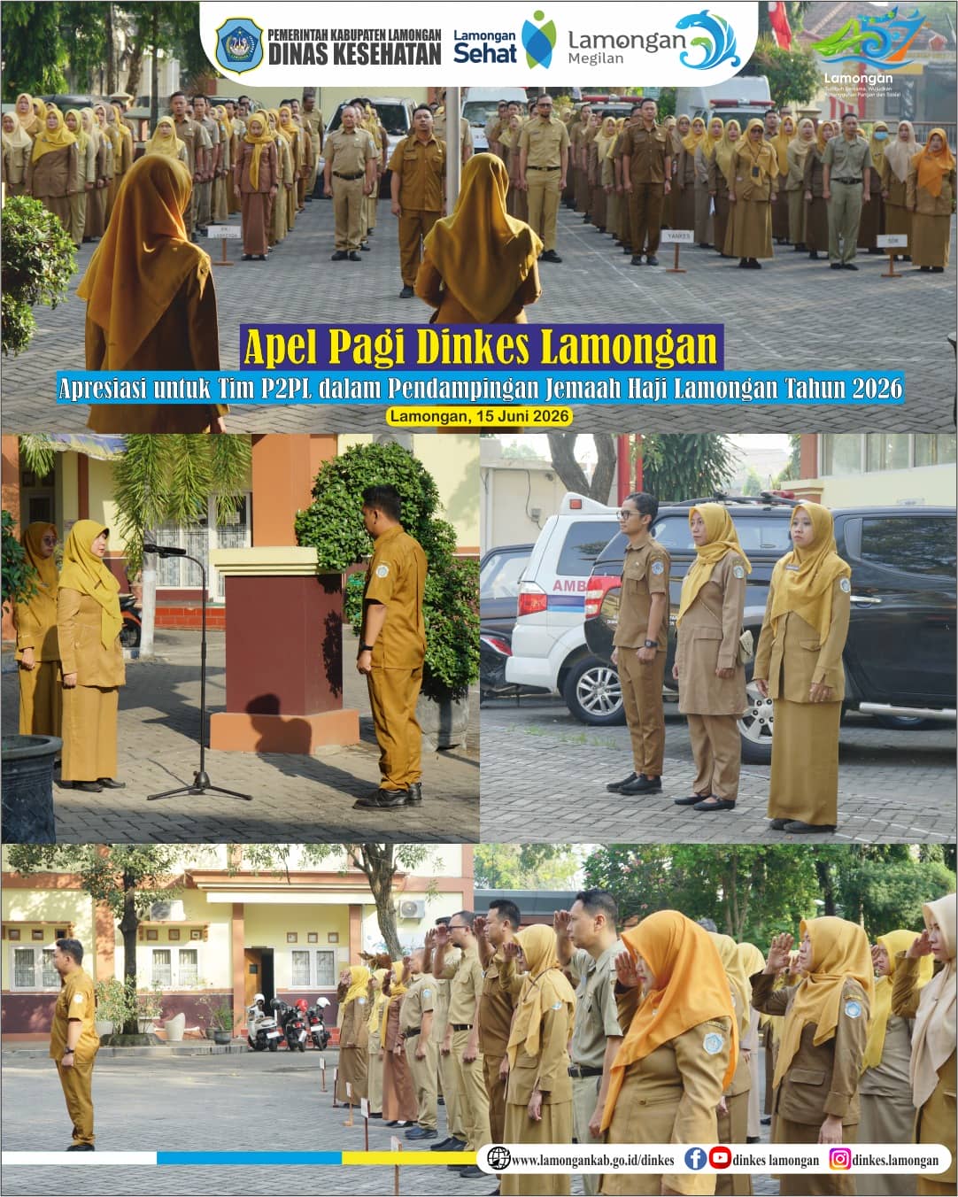 Foto: 🌟 Apel Senin Pagi: Apresiasi untuk Tim P2P dalam Pendampingan Jemaah Haji Kabupaten Lamongan 2026.