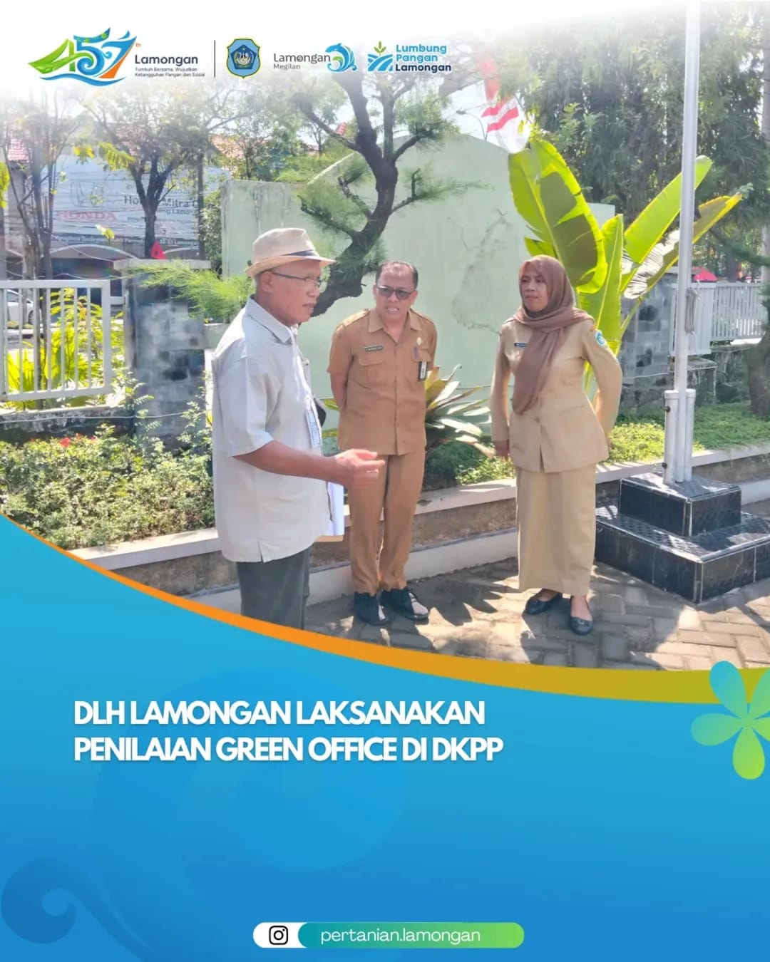 Foto: DLH Lamongan Laksanakan Penilaian Green Office di DKPP