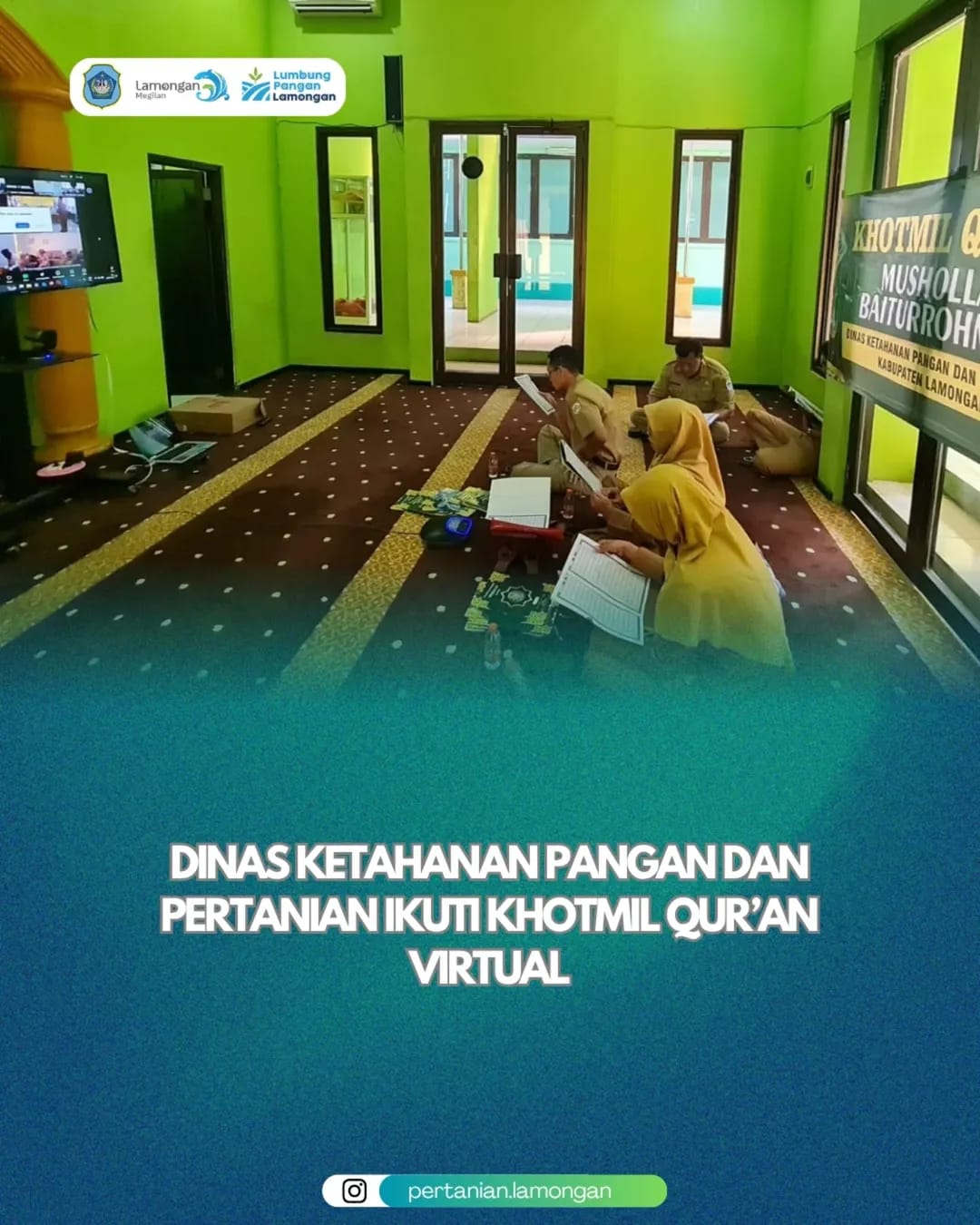 Foto: Dinas Ketahanan Pangan dan Pertanian Ikuti Khotmil Qur’an Virtual