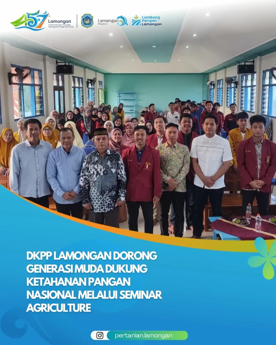 Foto: DKPP Lamongan Dorong Generasi Muda Dukung Ketahanan Pangan Nasional Melalui Seminar Agriculture