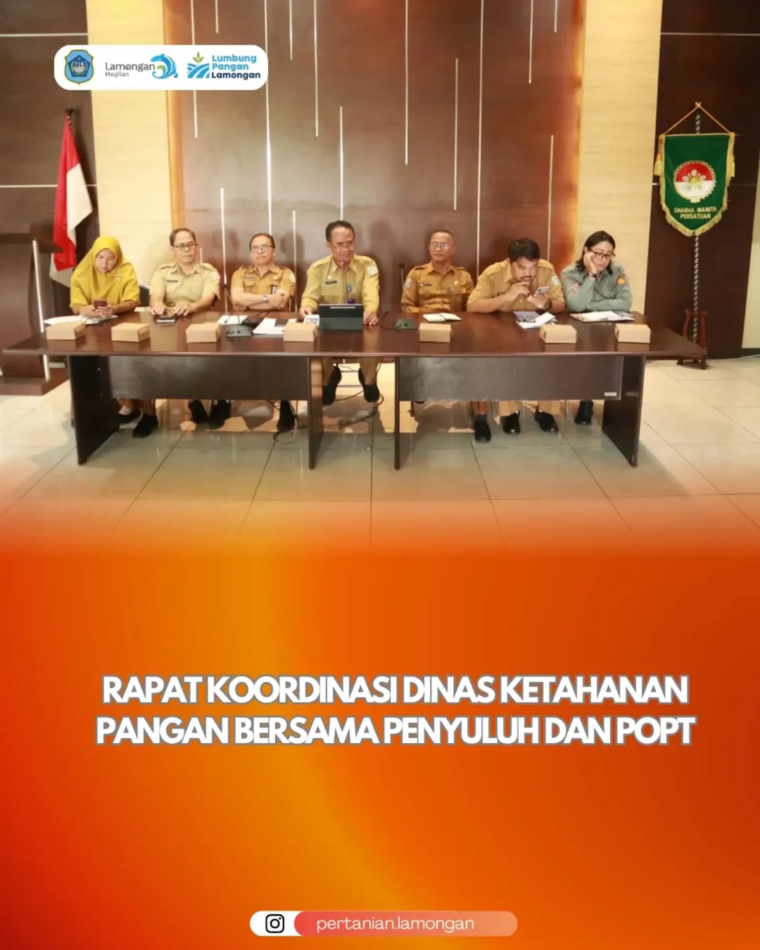 Foto: RAPAT KOORDINASI DINAS KETAHANAN PANGAN BERSAMA PENYULUH DAN POPT