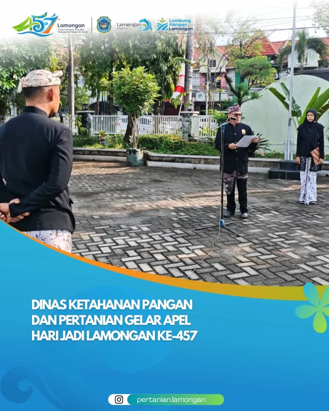 Foto: Dinas Ketahanan Pangan dan Pertanian Gelar Apel Peringatan Hari Jadi Lamongan ke-457
