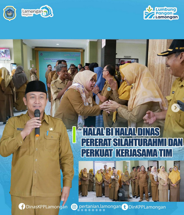 Halal Bihalal Dinas Ketahanan Pangan dan Pertanian Kabupaten Lamongan, pererat silaturahmi dan perkuat kerjasama tim