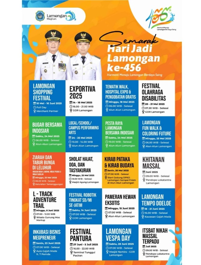 RAGAM KEGIATAN HARI JADI KABUPATEN LAMONGAN KE 456