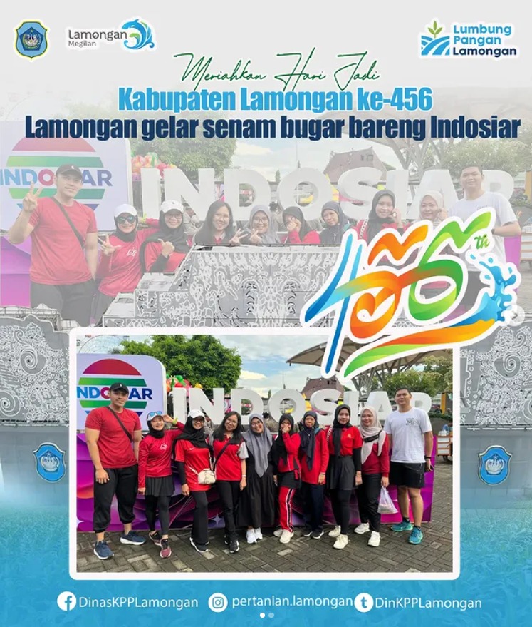 Pemkab Lamongan Gelar Senam Bugar Bareng Indosiar dalam Rangka Hari Jadi ke-456