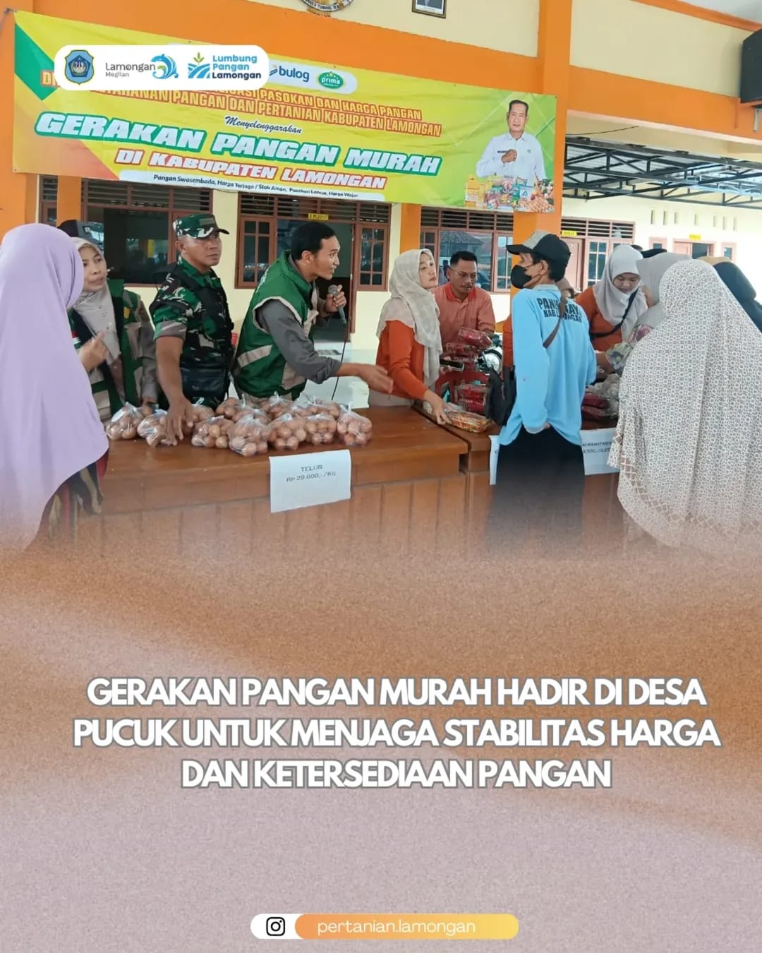 Foto: Gerakan Pangan Murah Hadir di Desa Pucuk untuk Menjaga Stabilitas Harga dan Ketersediaan Pangan