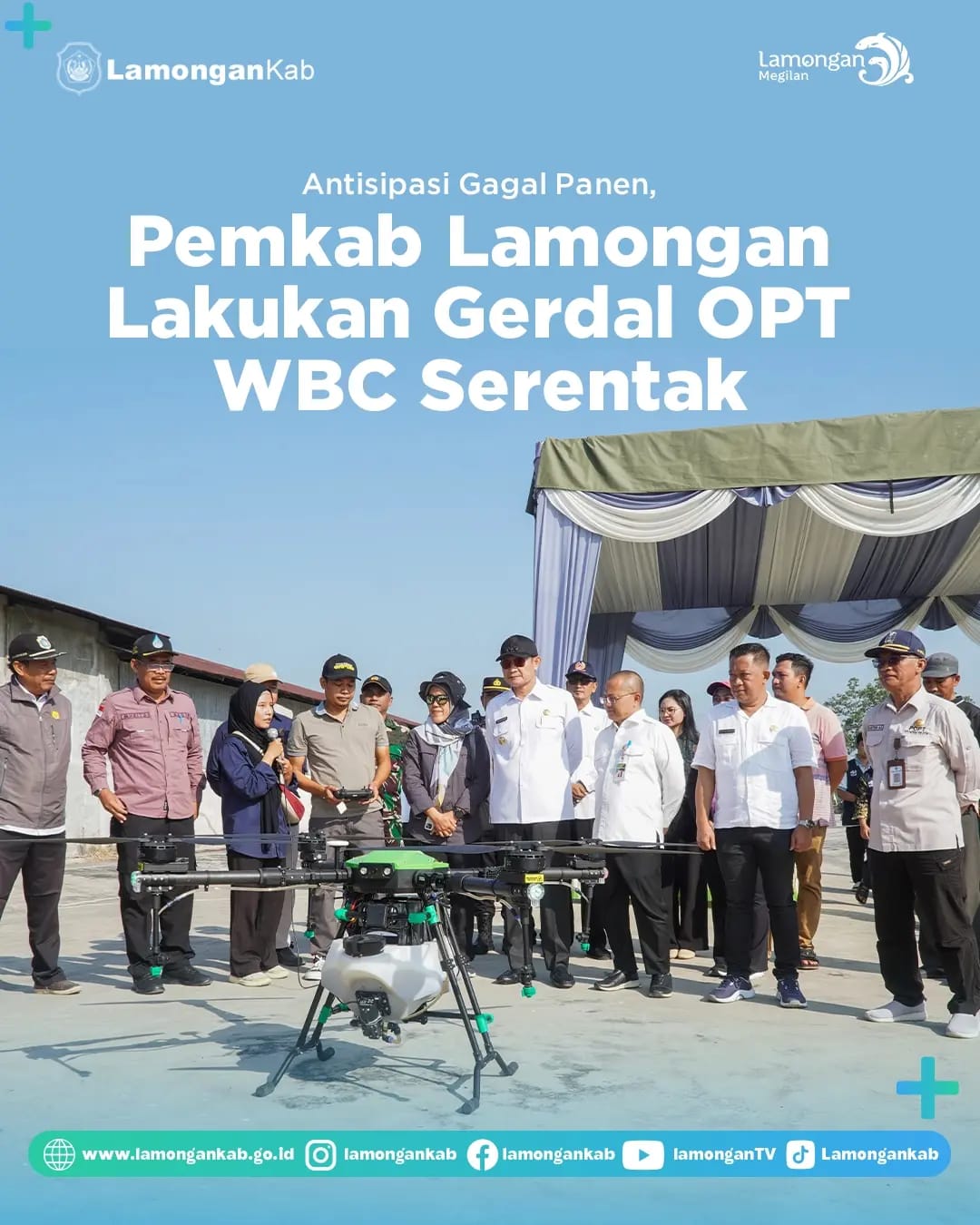 Antisipasi gagal panen, Pemkab Lamongan laksanakan Gerakan Pengendalian Oganisme Pengganggu Tanaman (Gerdal OPT) Wereng Batang Coklat (WBC) serentak di sembilan belas kecamatan