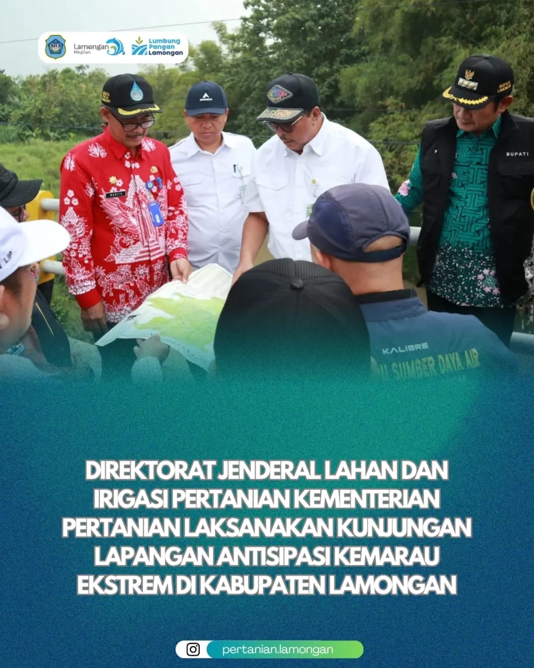 Foto: Direktorat Jenderal Lahan dan Irigasi Pertanian Kementerian Pertanian Laksanakan Kunjungan Lapangan Antisipasi Kemarau Ekstrem di Kabupaten Lamongan