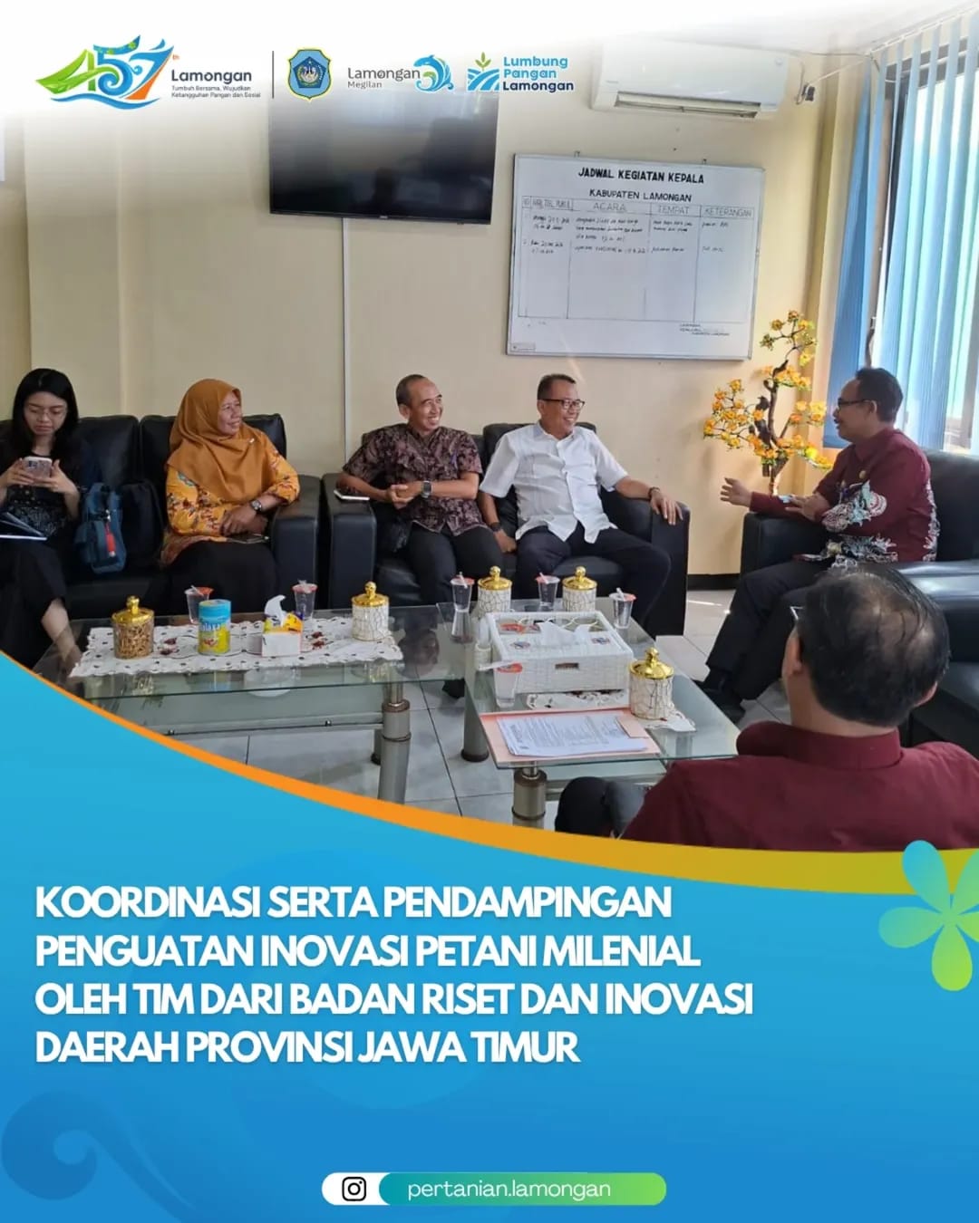 Foto: DKPP Lamongan Dorong Penguatan Inovasi Petani Milenial.