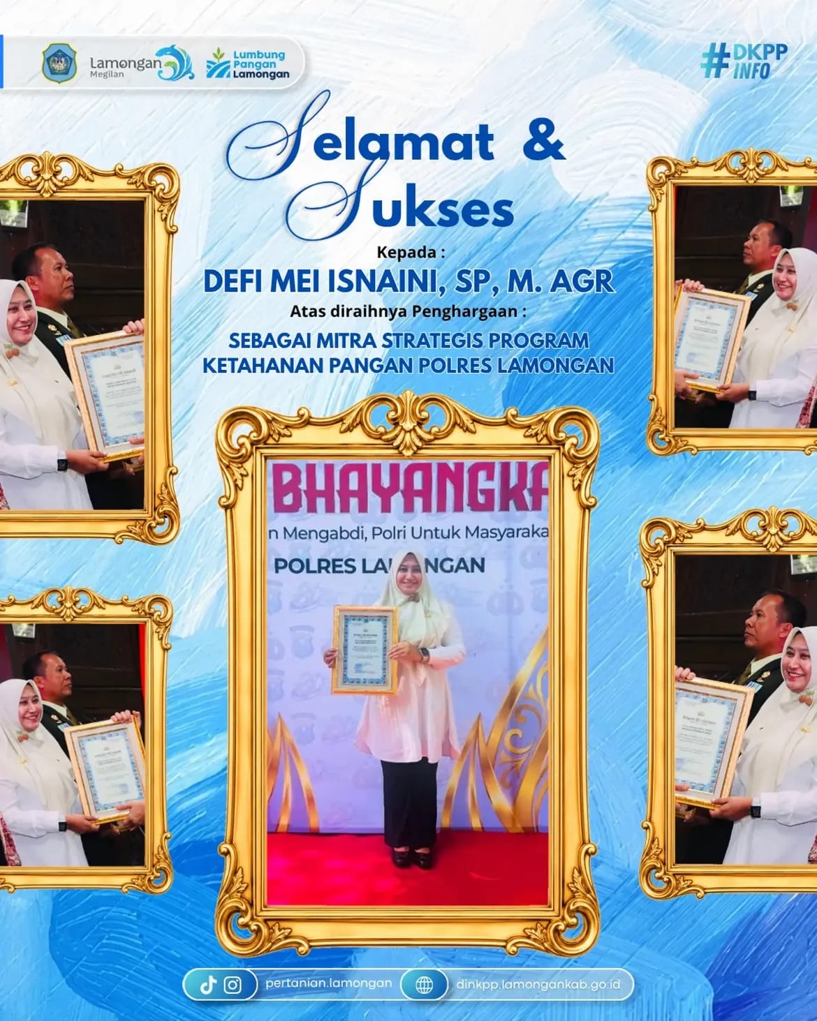 Selamat dan Sukses Kepada Defi Mei Isnaini, S.P., M.Agr.