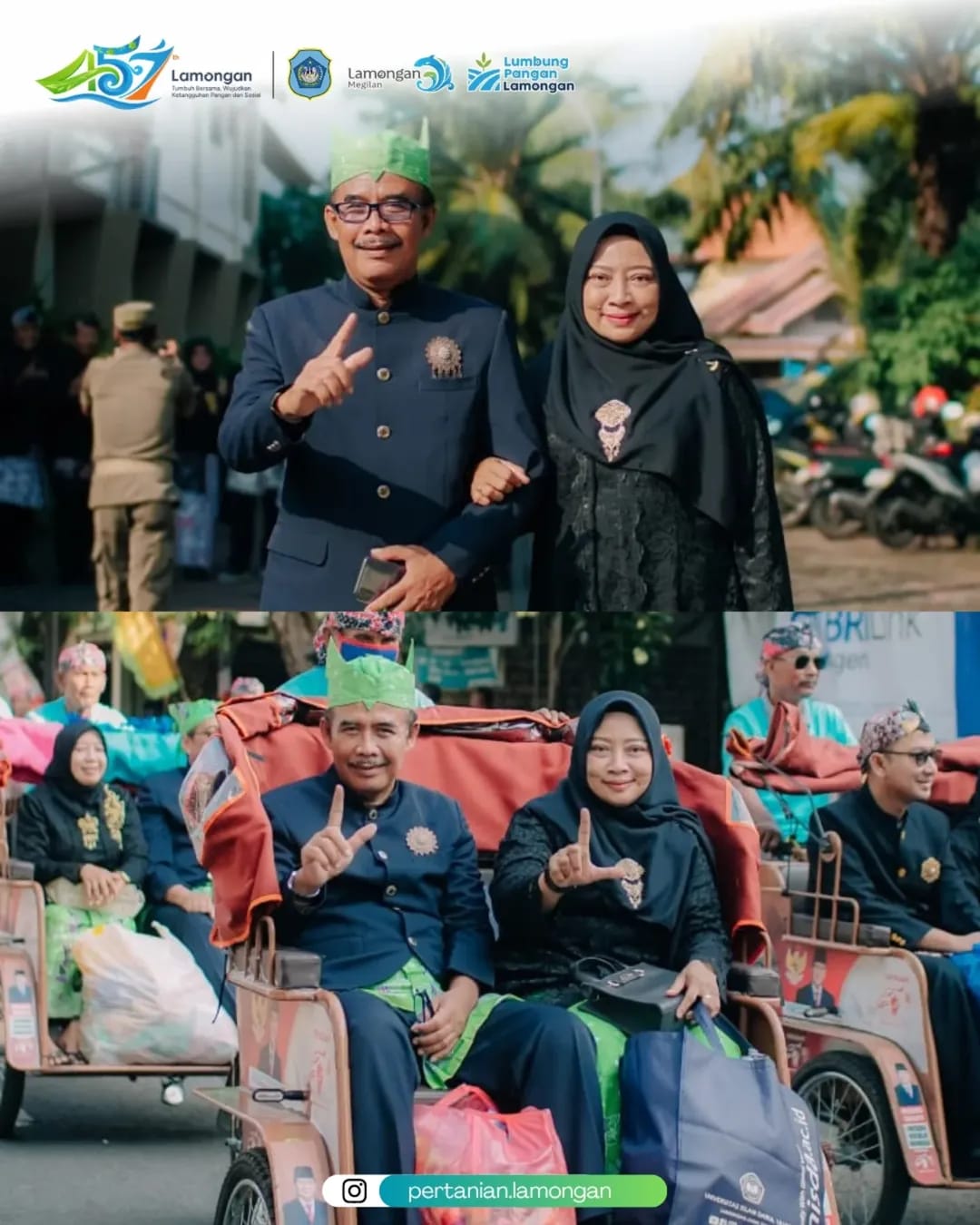 Foto: Dinas Ketahanan Pangan dan Pertanian Ikuti Kirab Pataka dan Pawai Budaya Hari Jadi Lamongan ke-457