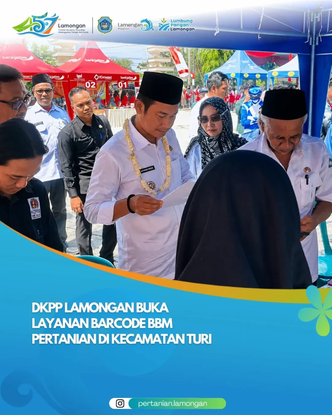 Foto: DKPP Lamongan Buka Layanan Barcode BBM Pertanian di Kecamatan Turi