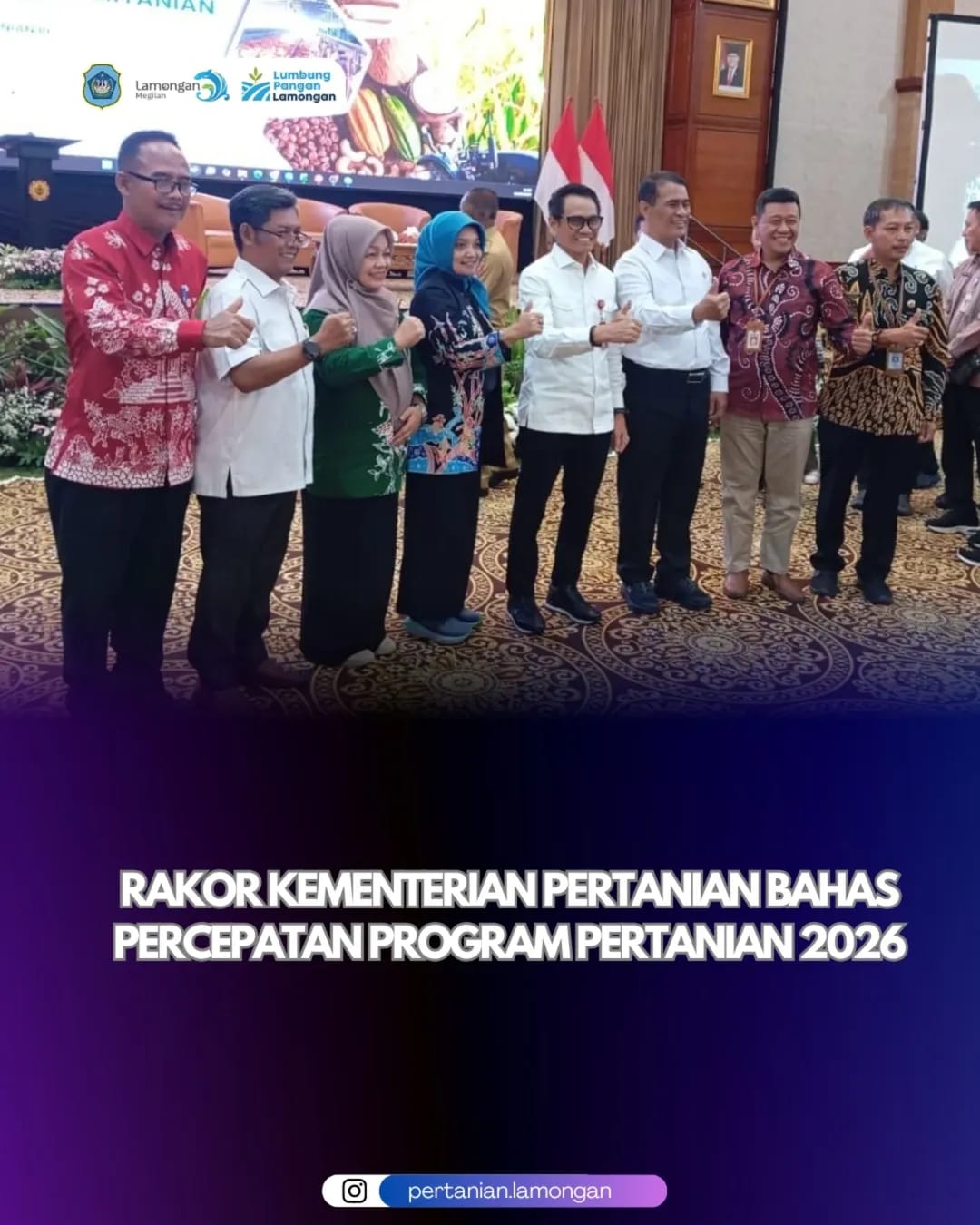 Foto: Rakor Kementerian Pertanian Bahas Percepatan Program Pertanian 2026