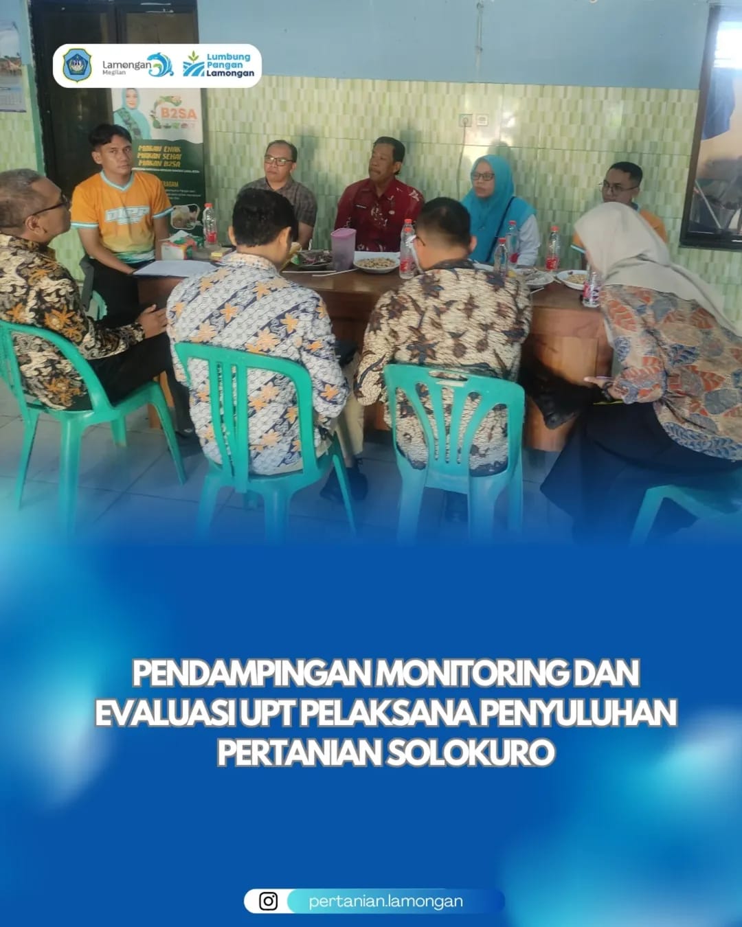 Foto: Pendampingan Monitoring dan Evaluasi UPT Pelaksana Penyuluhan Pertanian Solokuro