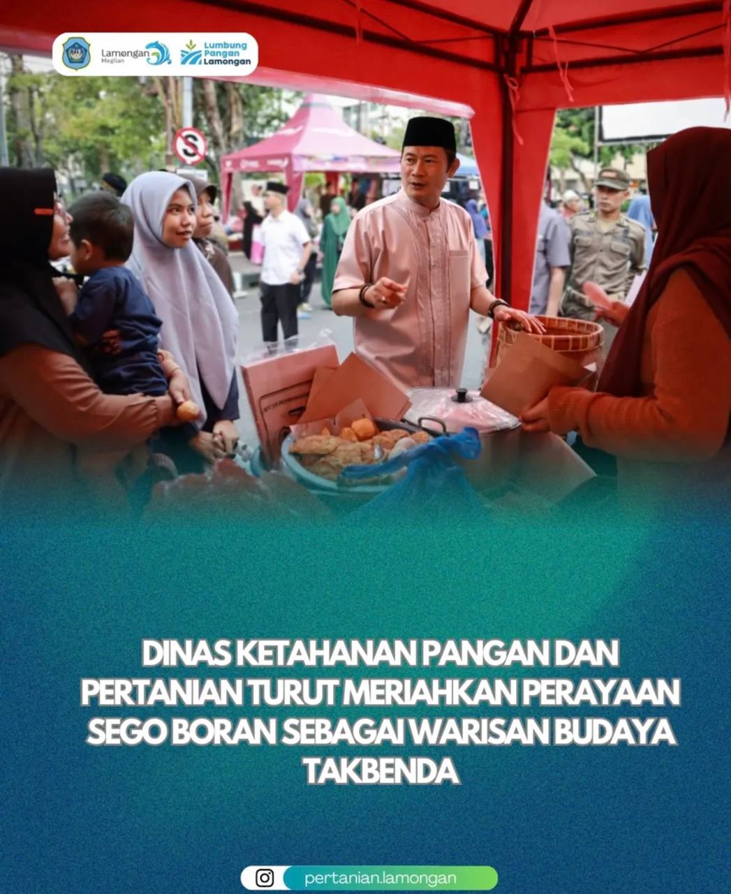 Foto: Dinas Ketahanan Pangan dan Pertanian Turut Meriahkan Perayaan Sego Boran sebagai Warisan Budaya