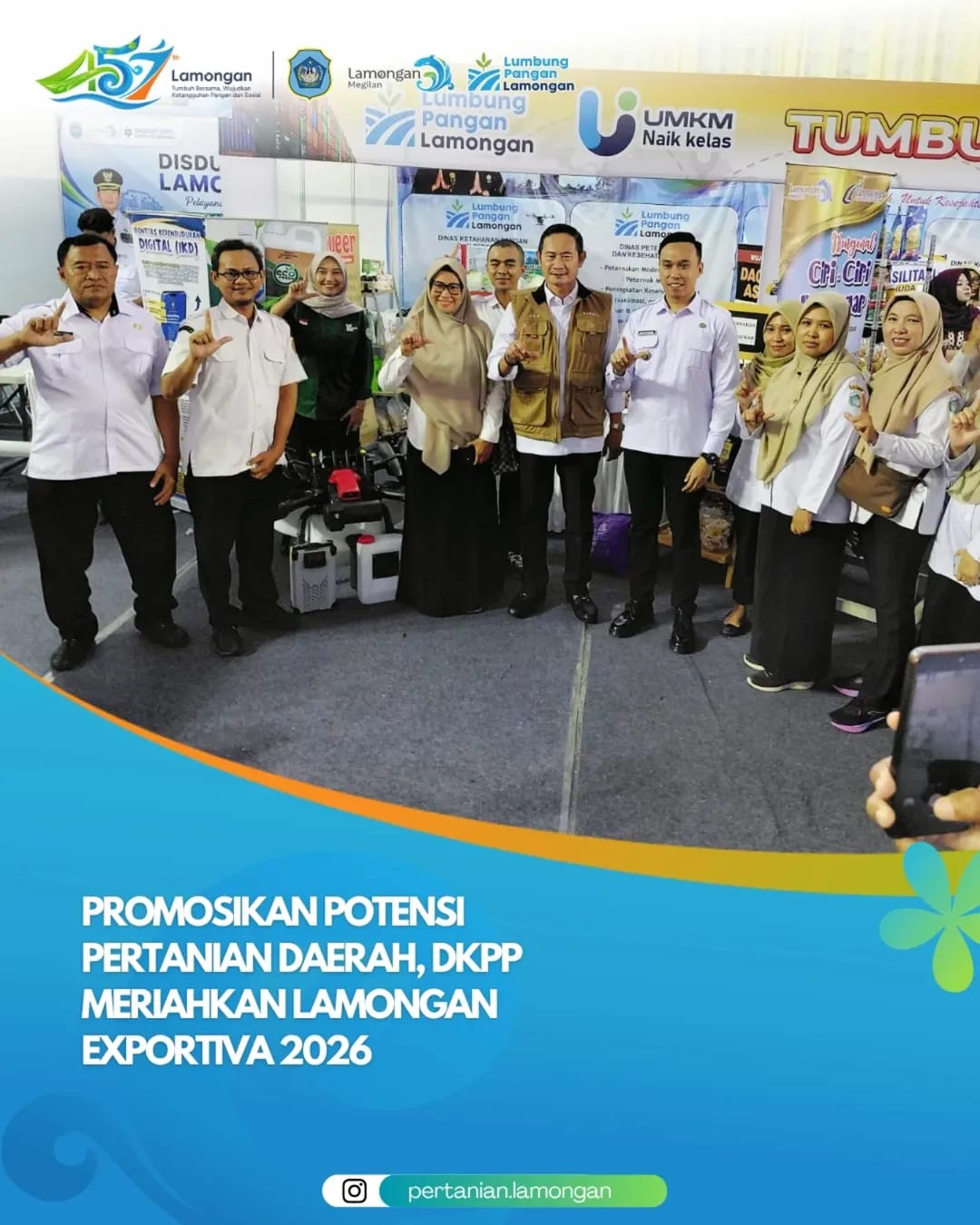 Foto: Promosikan Potensi Pertanian Daerah, DKPP Meriahkan Lamongan Exportiva 2026