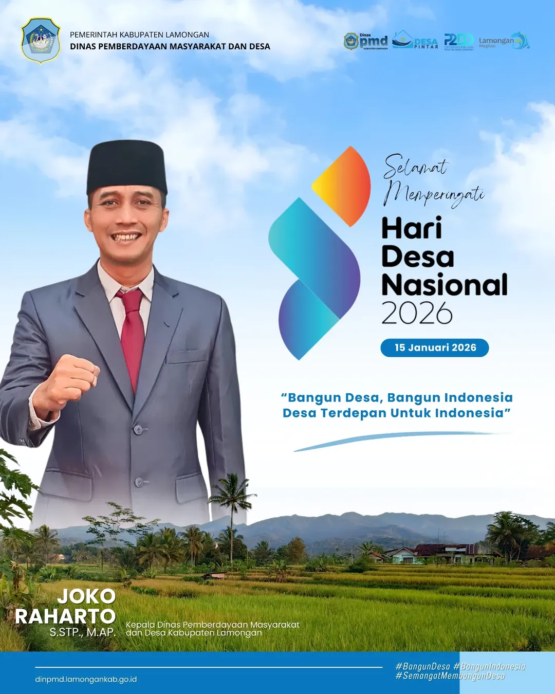Foto: HARI DESA NASIONAL TAHUN 2026 - KEPALA DINAS PEMBERDAYAAN MASYARAKAT DAN DESA KABUPATEN LAMONGAN