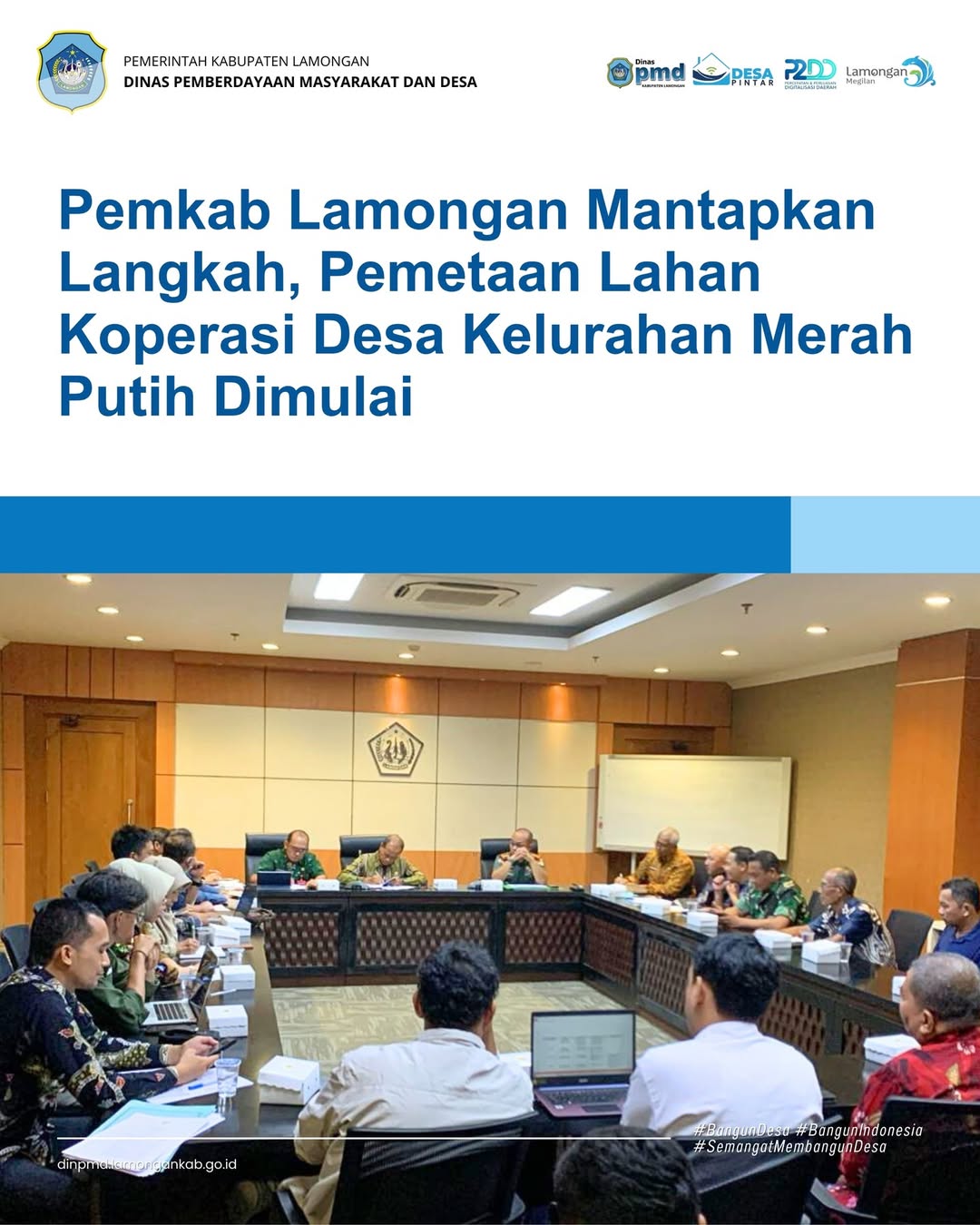 Foto: PEMKAB LAMONGAN MANTAPKAN LANGKAH, PEMETAAN LAHAN KOPERASI DESA KELURAHAN MERAH PUTIH DIMULAI