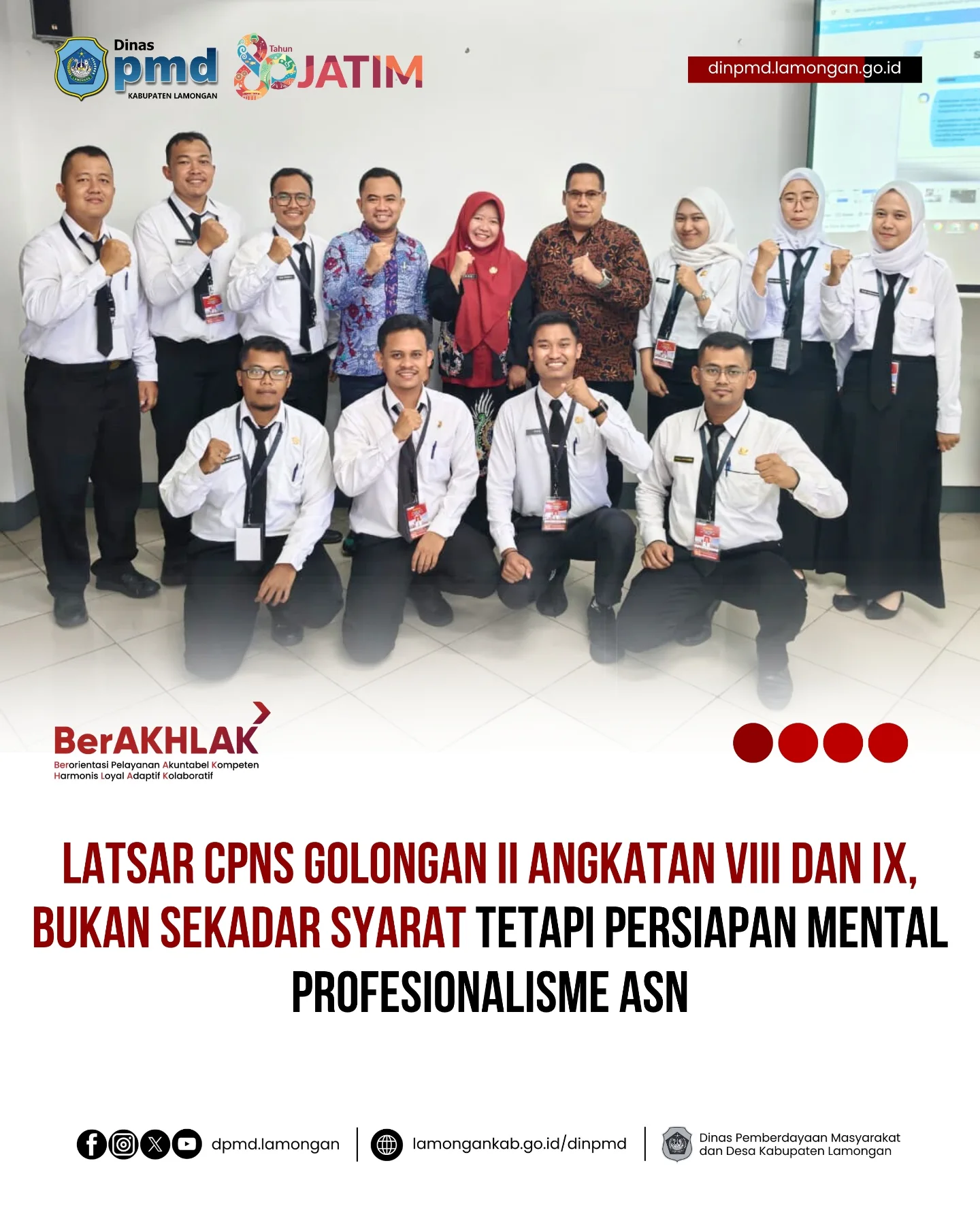 Foto: LATSAR CPNS GOLONGAN II ANGKATAN VIII DAN IX, BUKAN SEKADAR SYARAT TETAPI PERSIAPAN MENTAL PROFESIONALISME ASN