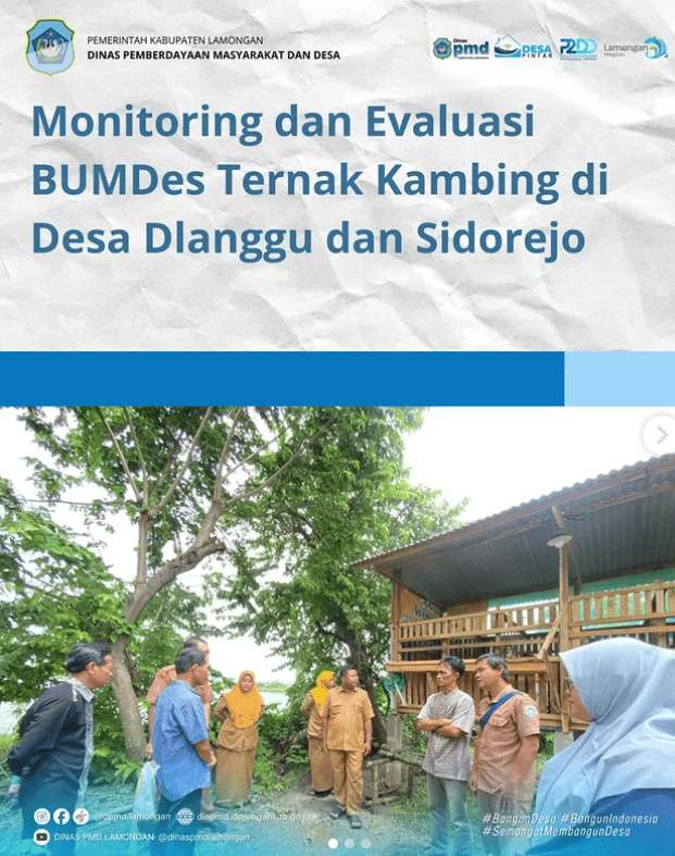 Foto: MONITORING DAN EVALUASI BUMDES TERNAK KAMBING DI DESA DLANGGU DAN SIDOREJO