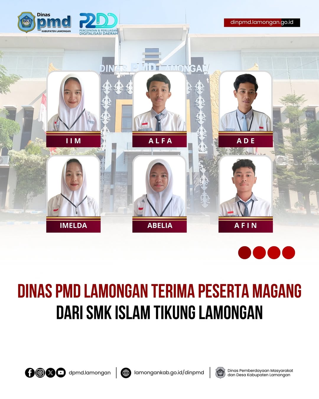 DINAS PEMBERDAYAAN MASYARAKAT DAN DESA MENERIMA PESERTA MAGANG MANDIRI PERIODE NOVEMBER 2025 DARI...