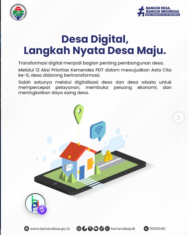 Foto: DESA DIGITAL, LANGKAH NYATA DESA MAJU