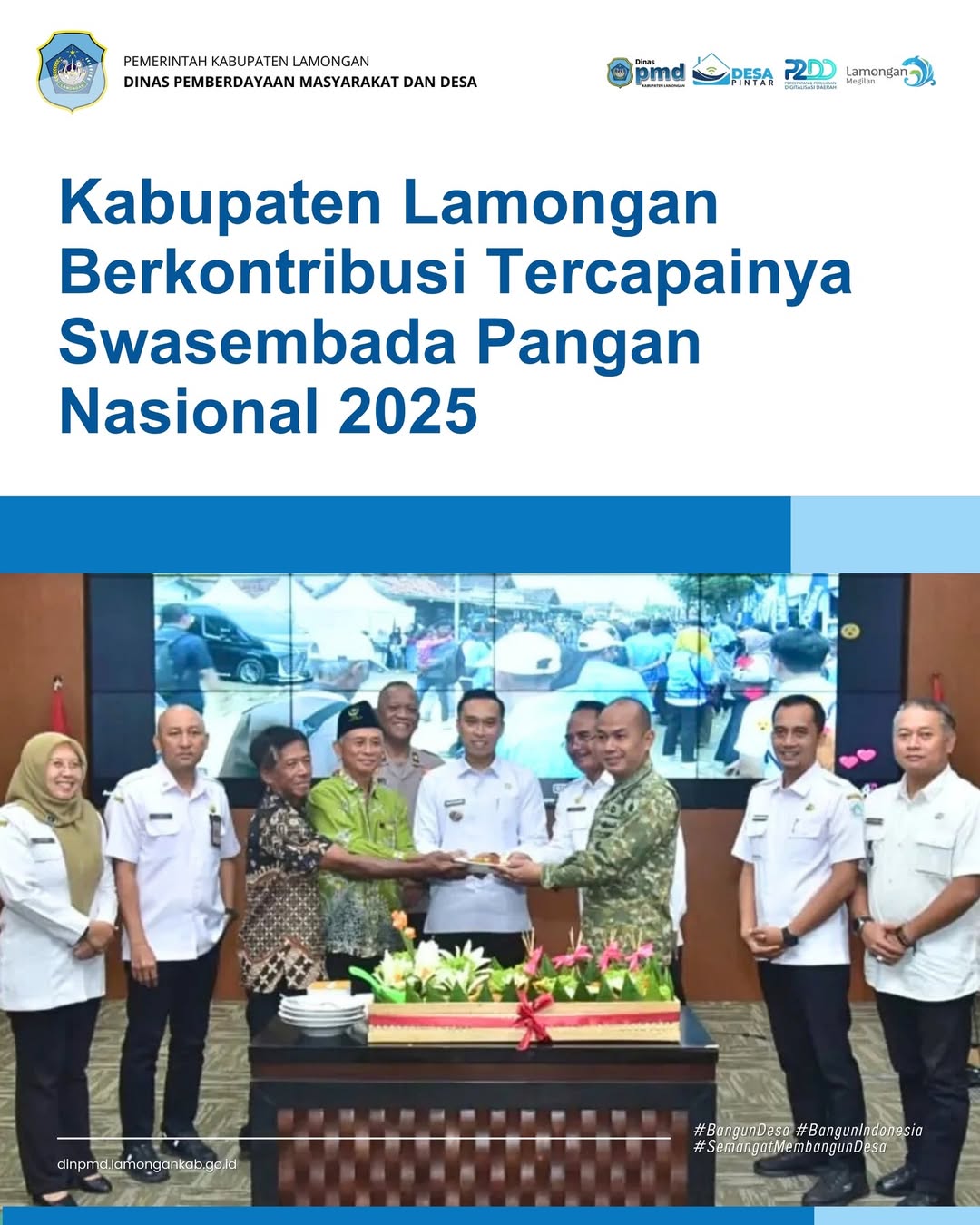 Foto: KABUPATEN LAMONGAN BERKONTRIBUSI TERCAPAINYA SWASEMBADA PANGAN NASIONAL 2025