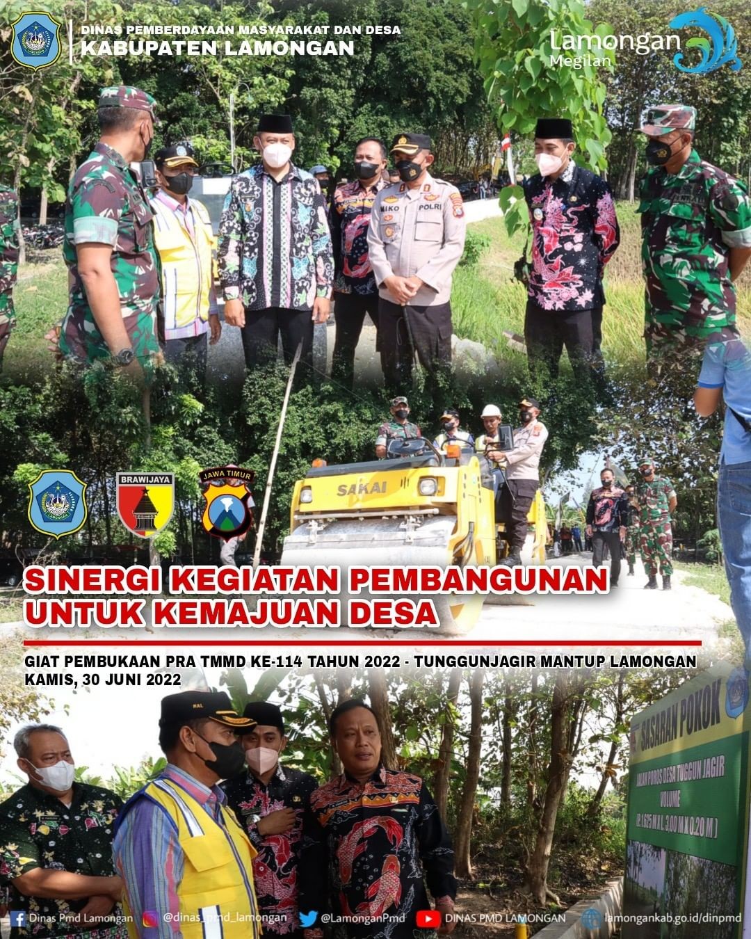 Dinas Pemberdayaan Masyarakat Dan Desa Pemerintah Kabupaten Lamongan Sinergi Kegiatan