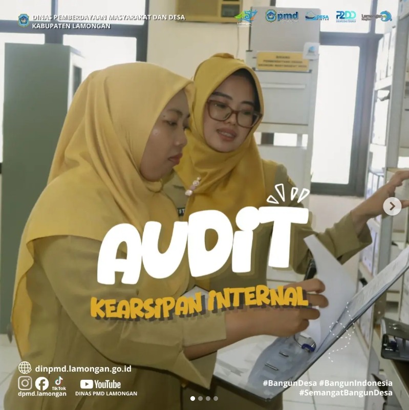 Foto: AUDIT KEARSIPAN INTERNAL DINAS PMD LAMONGAN TAHUM 2026