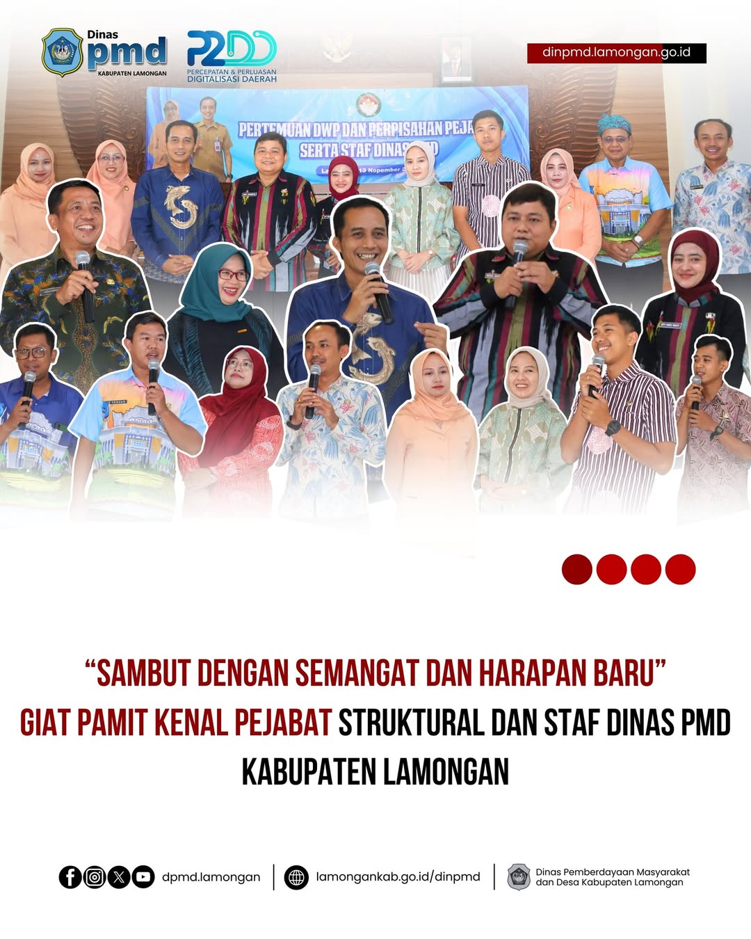 Foto: GIAT PAMIT KENAL PEJABAT STRUKTURAL DAN STAF DINAS PMD KABUPATEN LAMONGAN