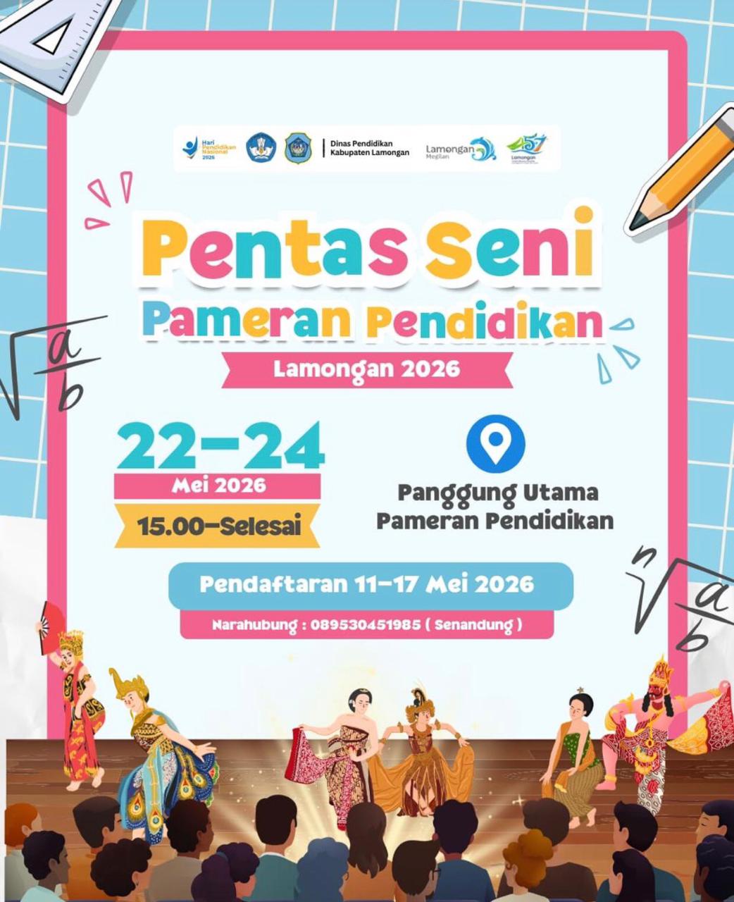 Foto: PENTAS SENI PELAJAR MERIAHKAN PAMERAN PENDIDIKAN LAMONGAN 2026
