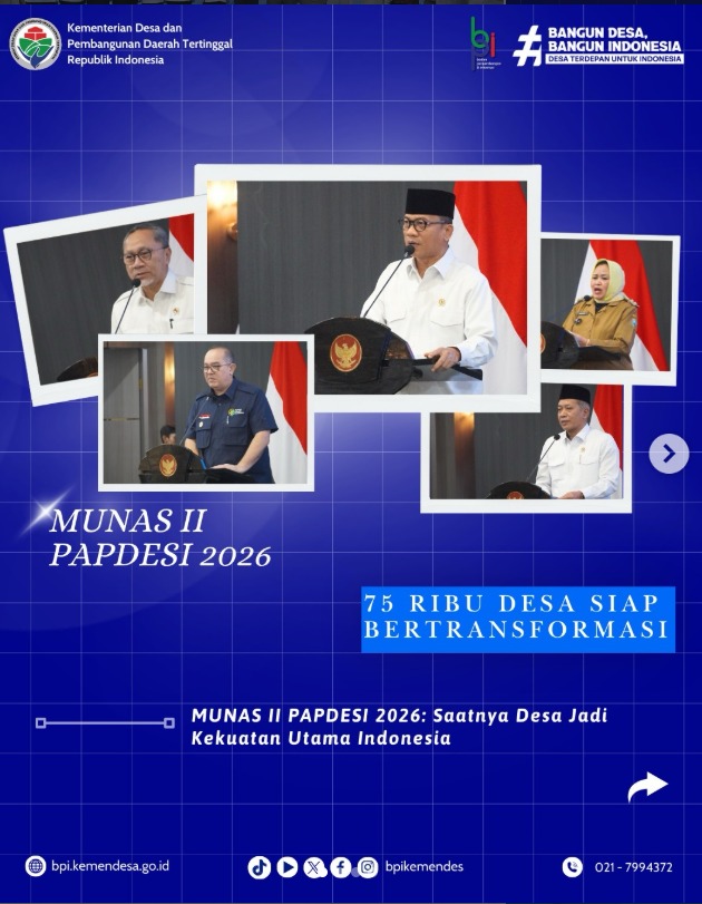 Foto: MUNAS II PAPESI 2026: SAATNYA DESA JADI KEKUATAN UTAMA INDONESIA