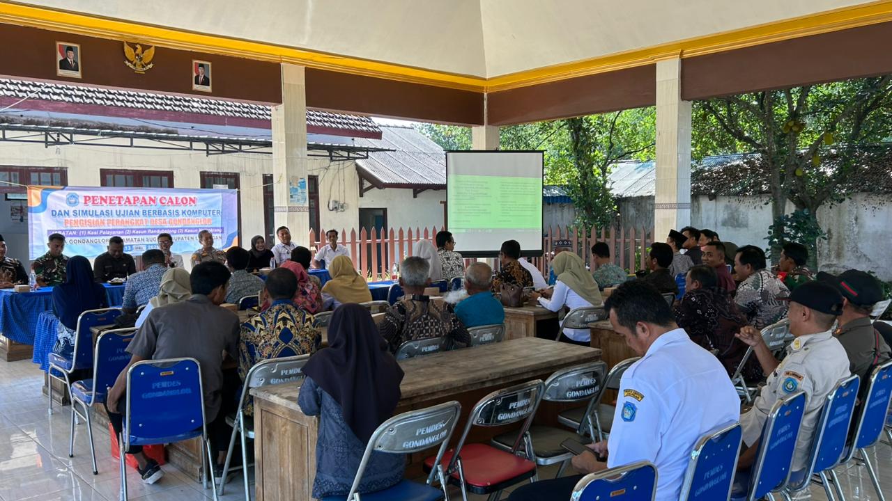 Foto: SIMULASI CBT UJIAN PERANGKAT DESA GONDANGLOR BERJALAN LANCAR