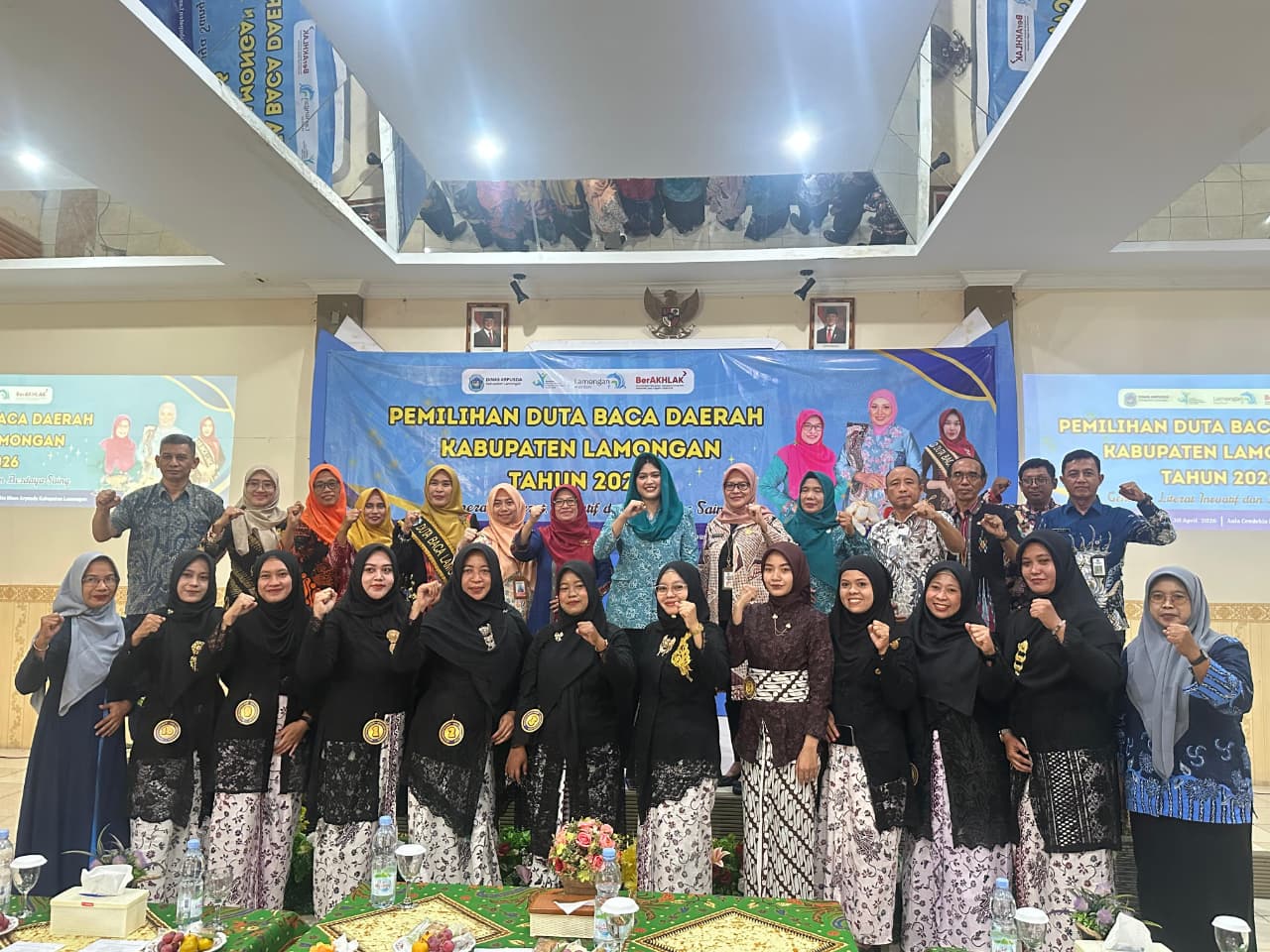 Foto: DINAS PMD LAMONGAN TURUT HADIR, FINAL PEMILIHAN DUTA BACA KABUPATEN LAMONGAN 2026 BERLANGSUNG PENUH ANTUSIAS