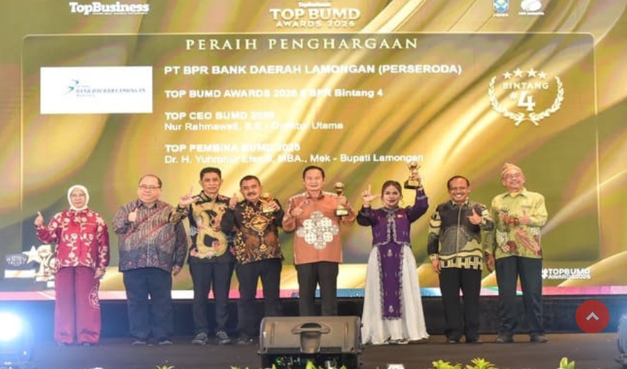 Foto: Bupati Yes Raih Top Pembina BUMD 2026, Lamongan Makin Moncer Nasional