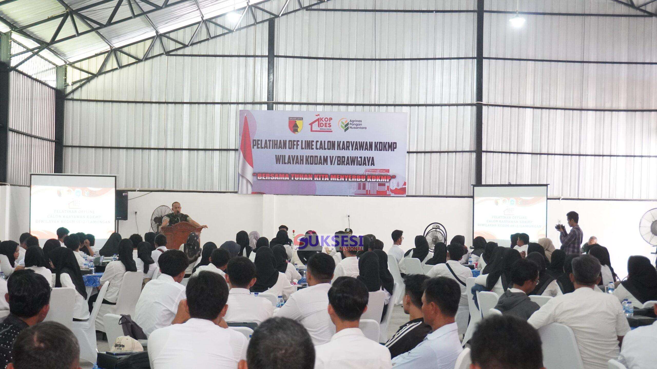Foto: KODIM 0812/LAMONGAN DAN PT AGRINAS SIAPKAN SDM KDKMP MELALUI PELATIHAN TATAP MUKA