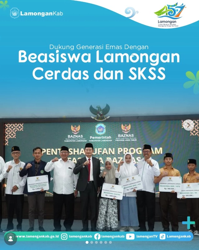 Foto: BEASISWA LAMONGAN CERDAS DAN SKSS