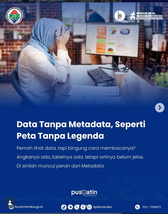Foto: DATA TANPA METADATA, SEPERTI PETA TANPA LEGENDA