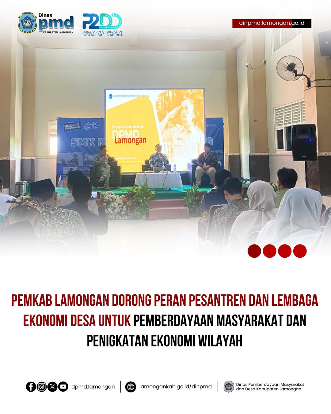 Foto: PEMKAB LAMONGAN DORONG PERAN PESANTREN DAN LEMBAGA EKONOMI DESA UNTUK PEMBERDAYAAN MASYARAKAT DAN PENIGKATAN EKONOMI WILAYAH