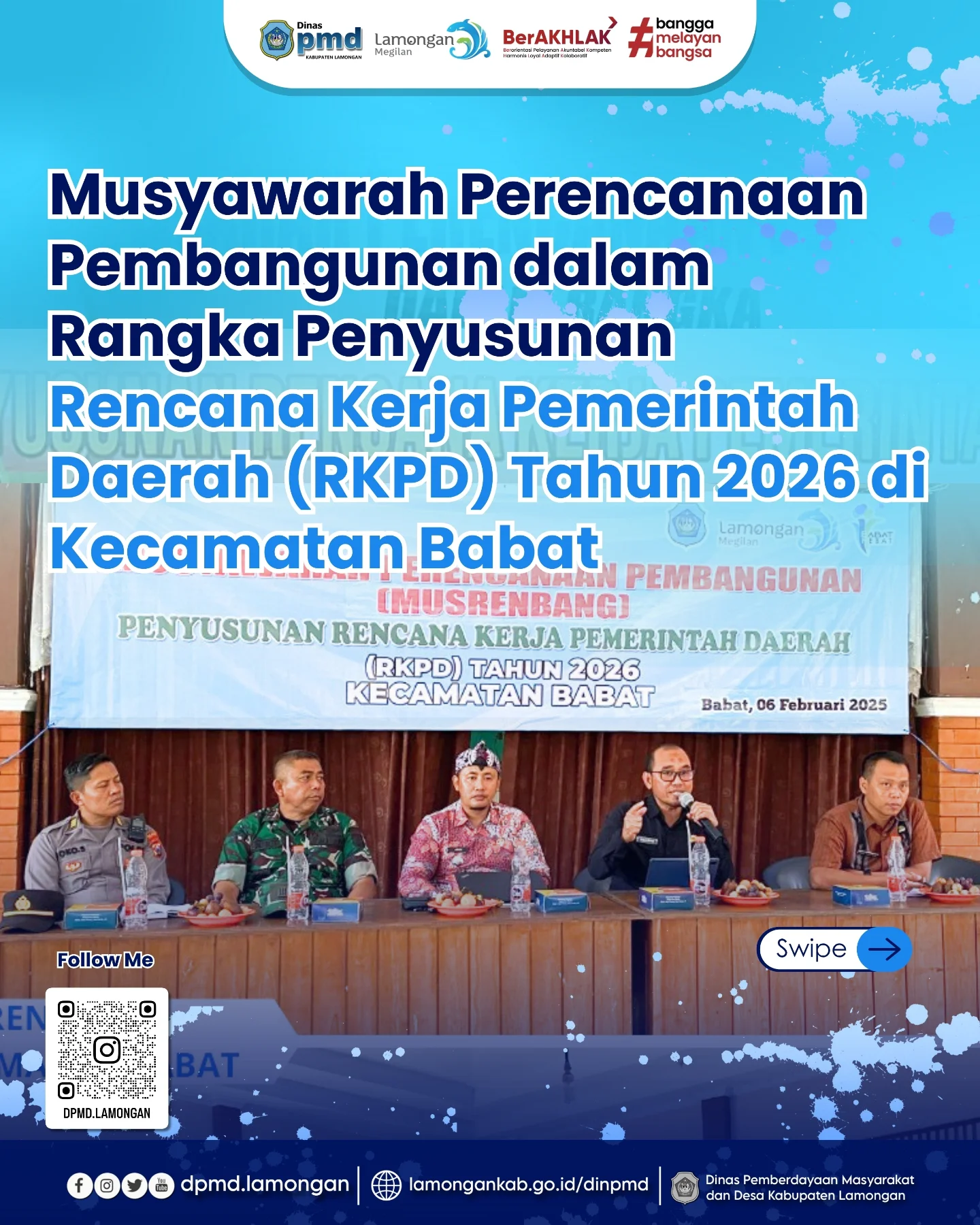MUSYAWARAH PERENCANAAN PEMBANGUNAN DALAM RANGKA PENYUSUNAN RENCANA KERJA PEMERINTAH DAERAH (RKPD) TAHUN 2026 DI KECAMATAN BABAT