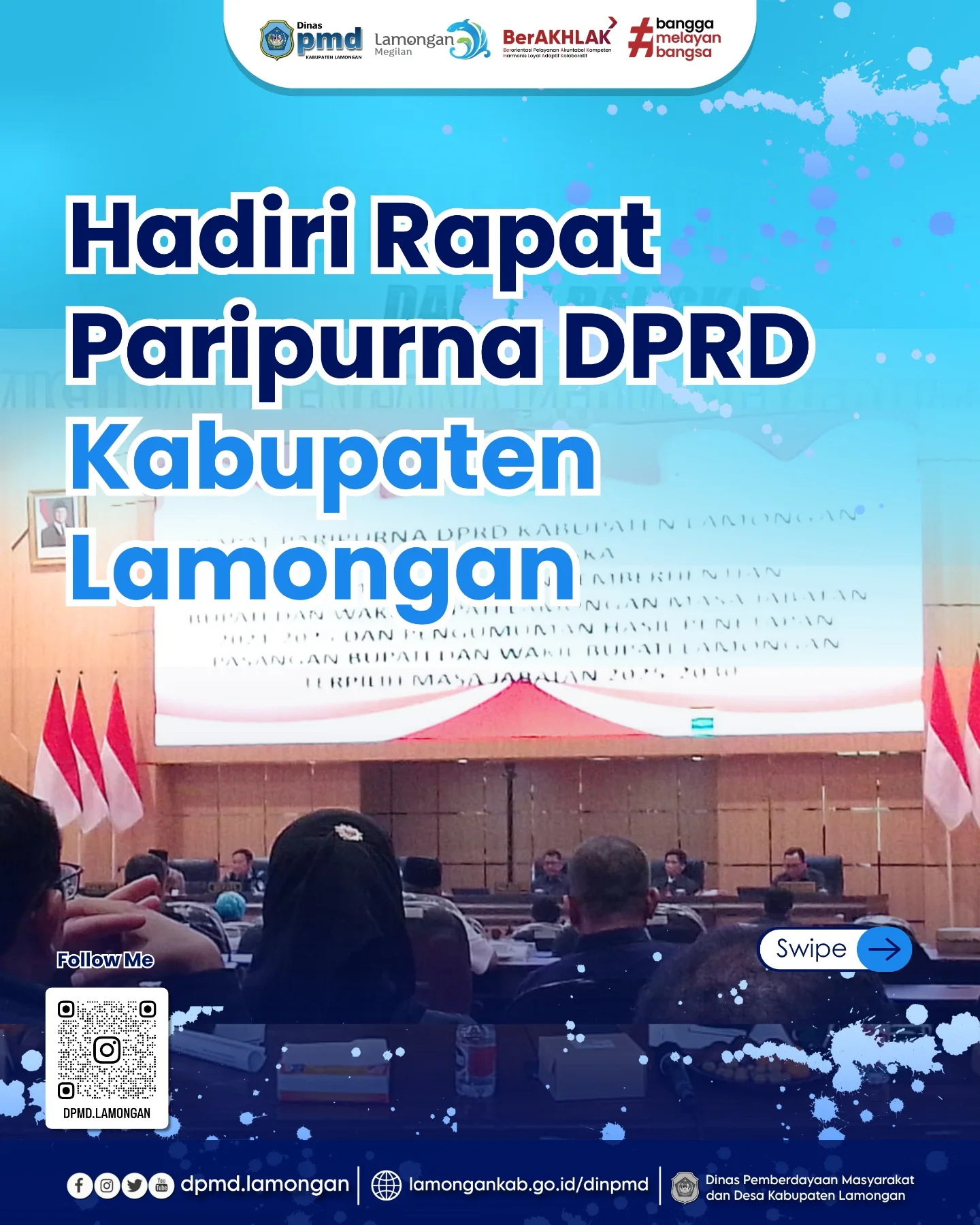 HADIRI RAPAT PARIPURNA DPRD KABUPATEN LAMONGAN
