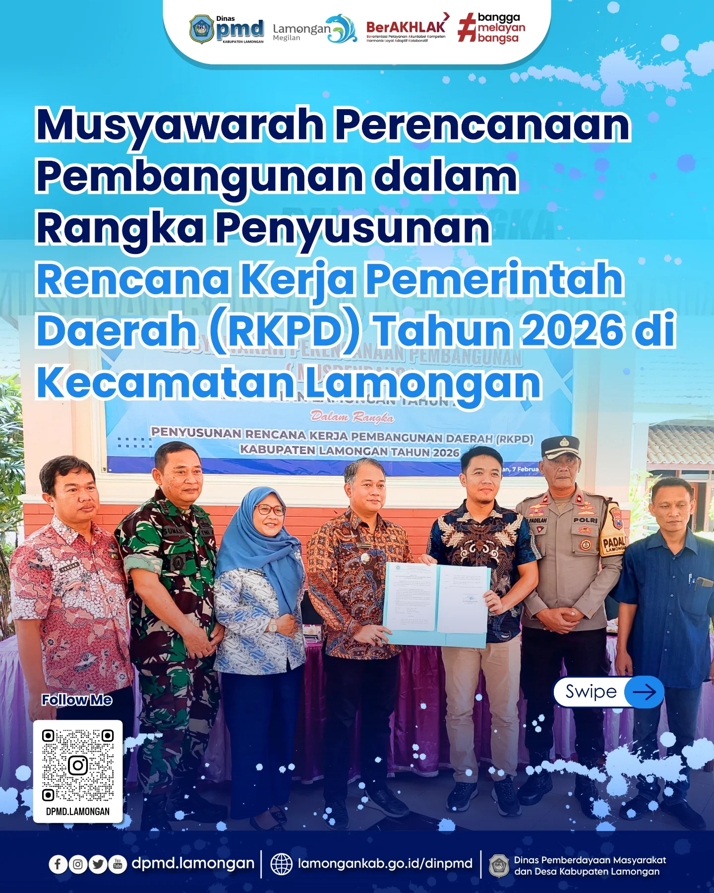 MUSYAWARAH PERENCANAAN PEMBANGUNAN DALAM RANGKA PENYUSUNAN RENCANA KERJA PEMERINTAH DAERAH (RKPD) TAHUN 2026 DI KECAMATAN LAMONGAN