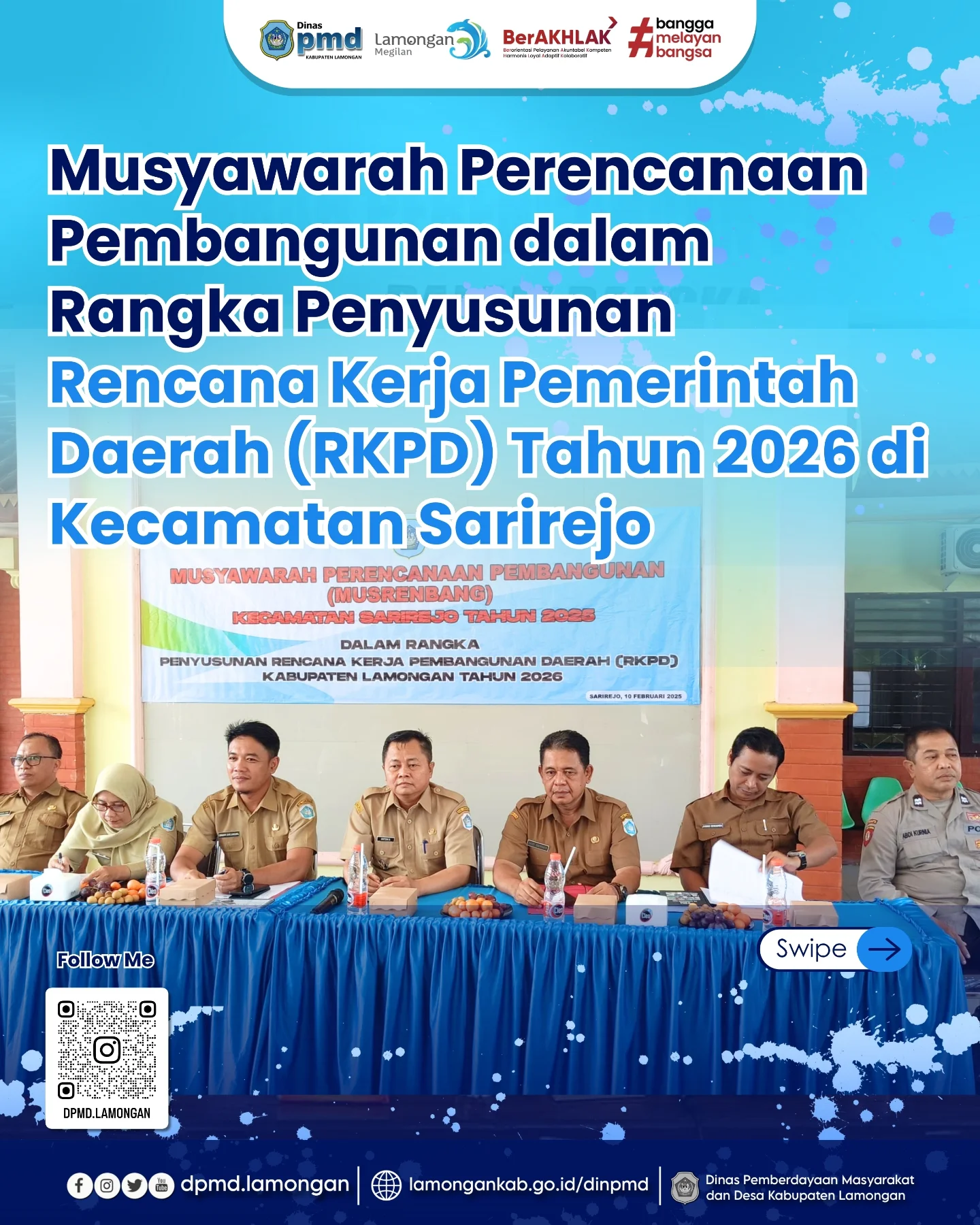 MUSYAWARAH PERENCANAAN PEMBANGUNAN DALAM RANGKA PENYUSUNAN RENCANA KERJA PEMERINTAH DAERAH (RKPD) TAHUN 2026 DI KECAMATAN SARIREJO