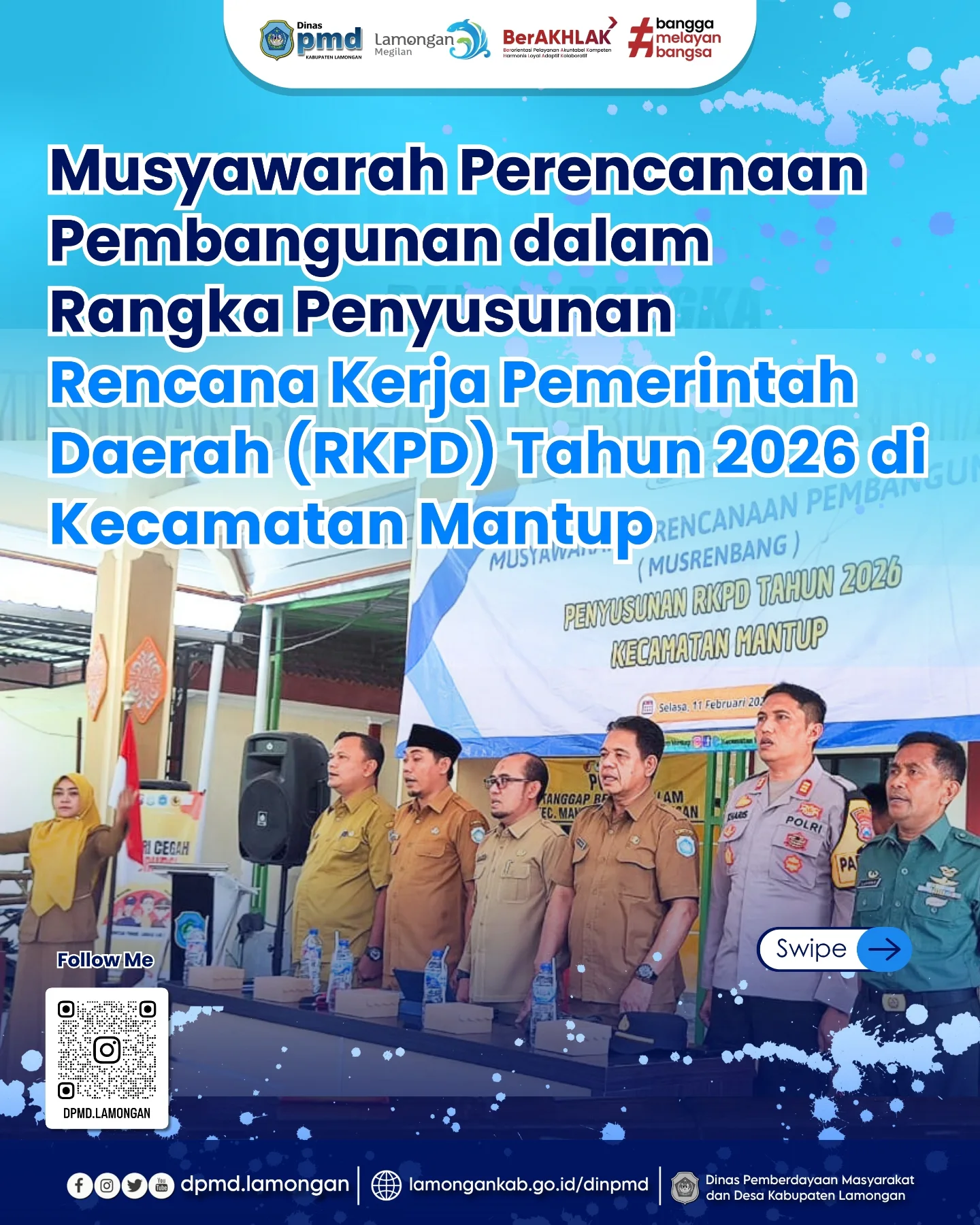 MUSYAWARAH PERENCANAAN PEMBANGUNAN DALAM RANGKA PENYUSUNAN RENCANA KERJA PEMERINTAH DAERAH (RKPD) TAHUN 2026 DI KECAMATAN MANTUP