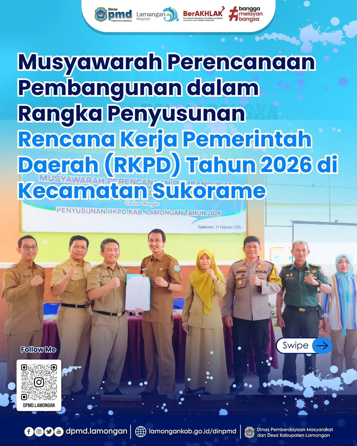 MUSYAWARAH PERENCANAAN PEMBANGUNAN DALAM RANGKA PENYUSUNAN RENCANA KERJA PEMERINTAH DAERAH (RKPD) TAHUN 2026 DI KECAMATAN SUKORAME